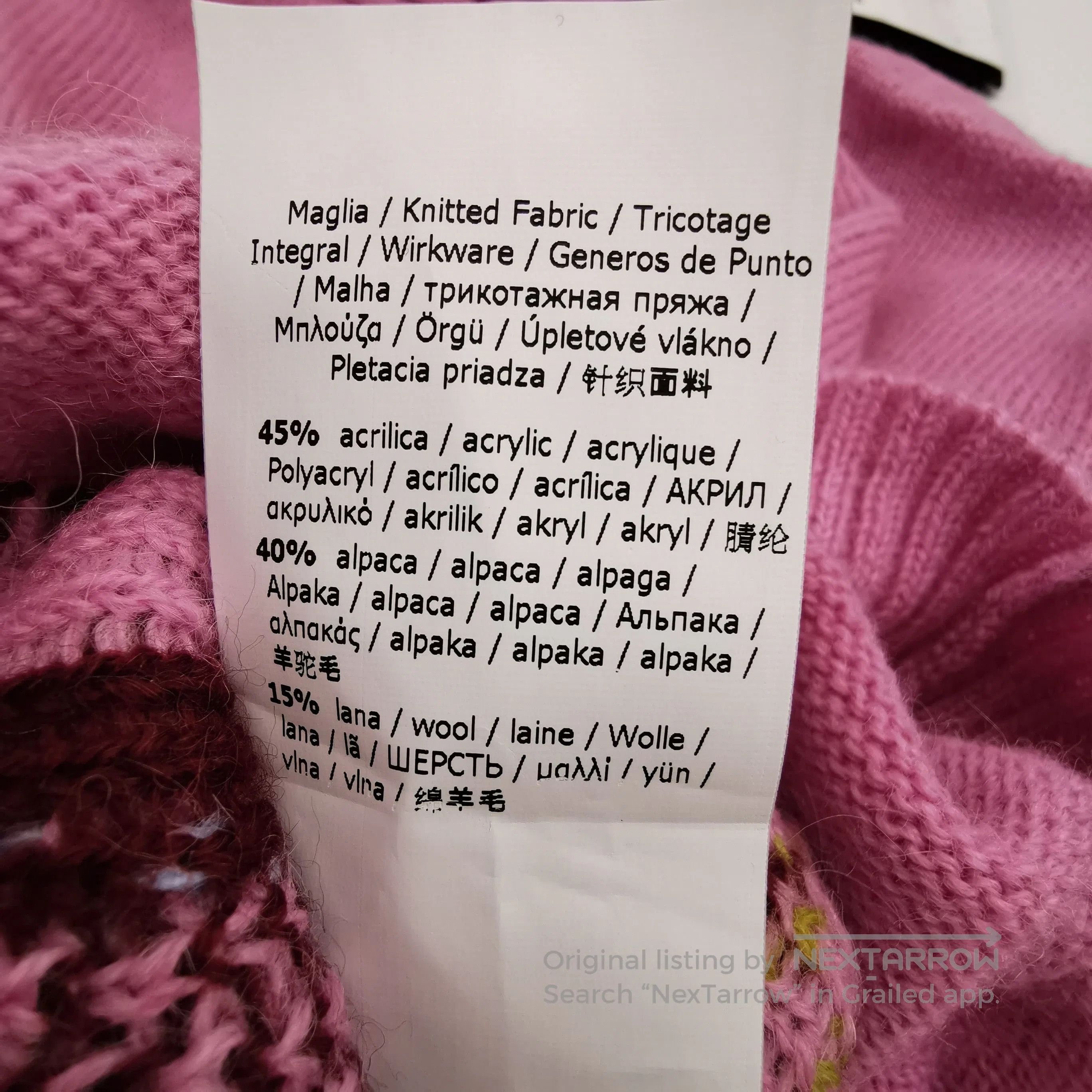 Weekend Max Mara Weekend Max Mara XS Pink Mushroom Print Sweater. Size XS / US 0-2 / IT 36-38 - 9 Thumbnail