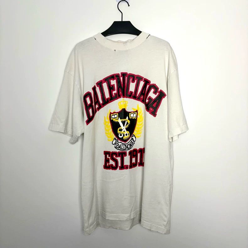 Balenciaga Balenciaga SS23 Logo letter pattern print crew neck short Size US XS / EU 42 / 0 - 1 Thumbnail