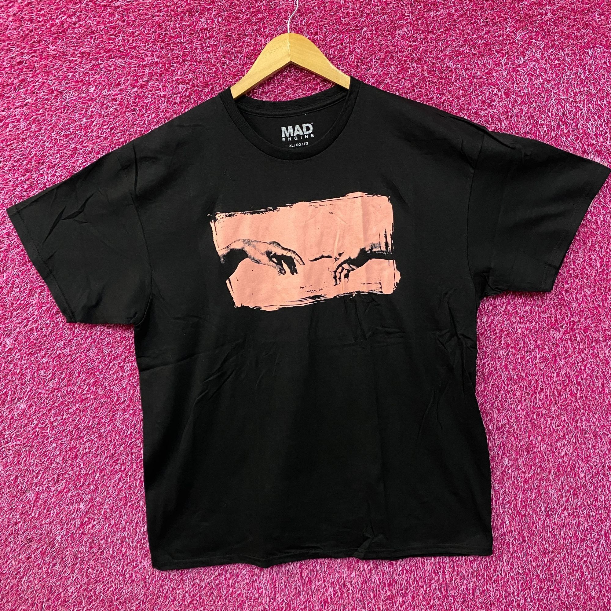 Mad Engine Mad Engine Michelangelo Adam Creation Art T-Shirt XL Size US XL / EU 56 / 4 - 3 Thumbnail