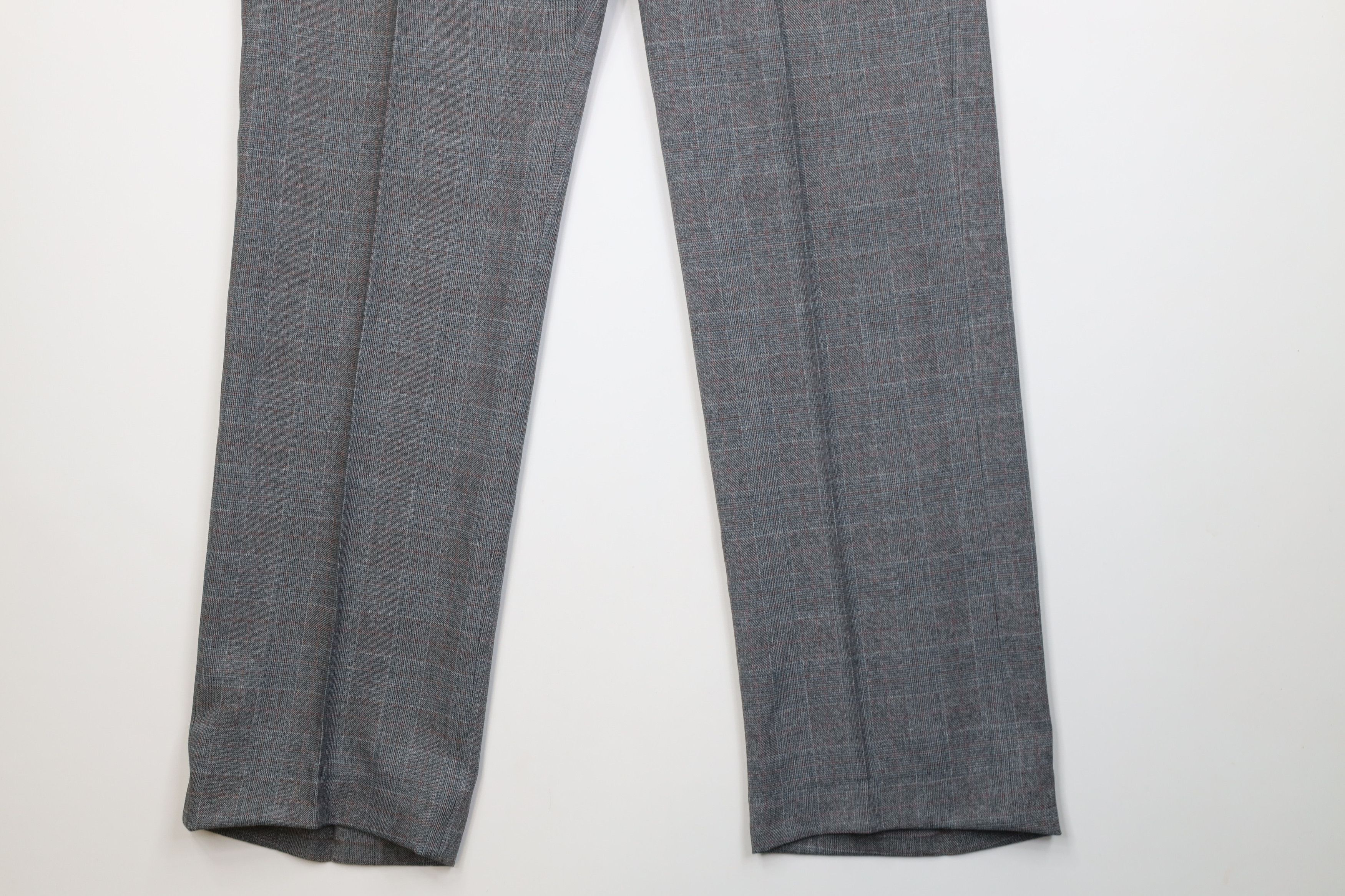 Vintage Vintage 70s Streetwear Flared Wide Leg Chino Pants Plaid USA Size US 36 / EU 52 - 4 Thumbnail