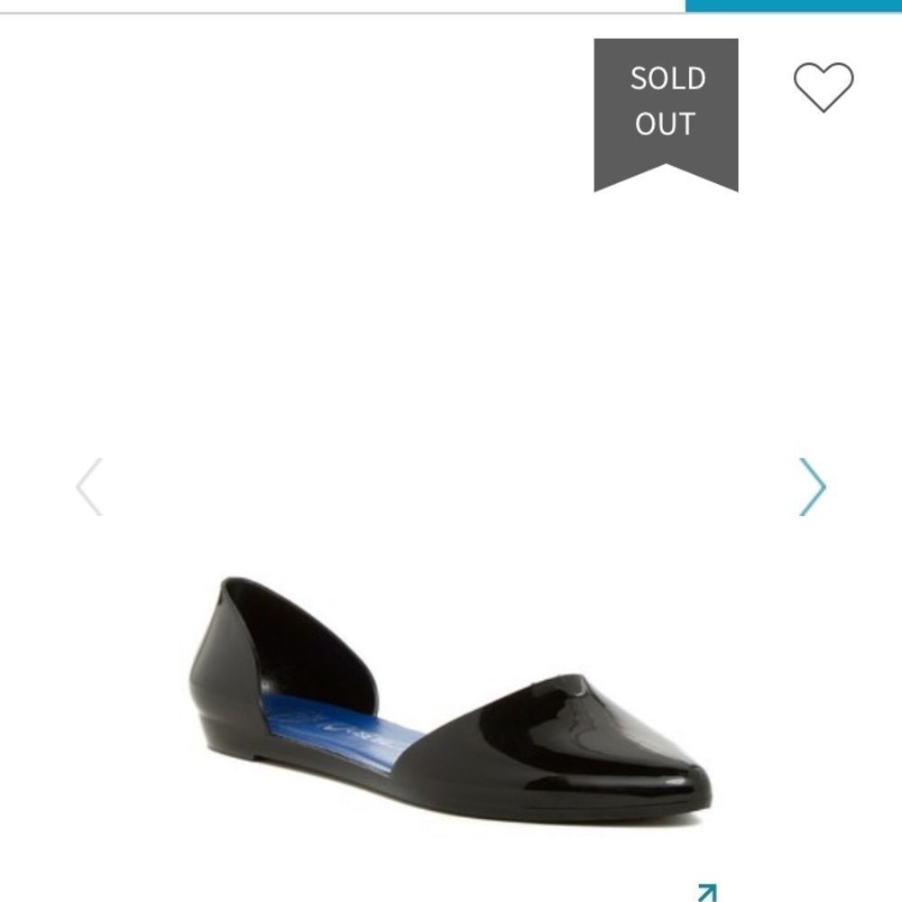 Jeffrey Campbell Jeffery Campbell, Havana Last Jelly Flat D’Orsay Solid Black Patent Women’s 6 M Size US 6 / IT 36 - 8 Thumbnail