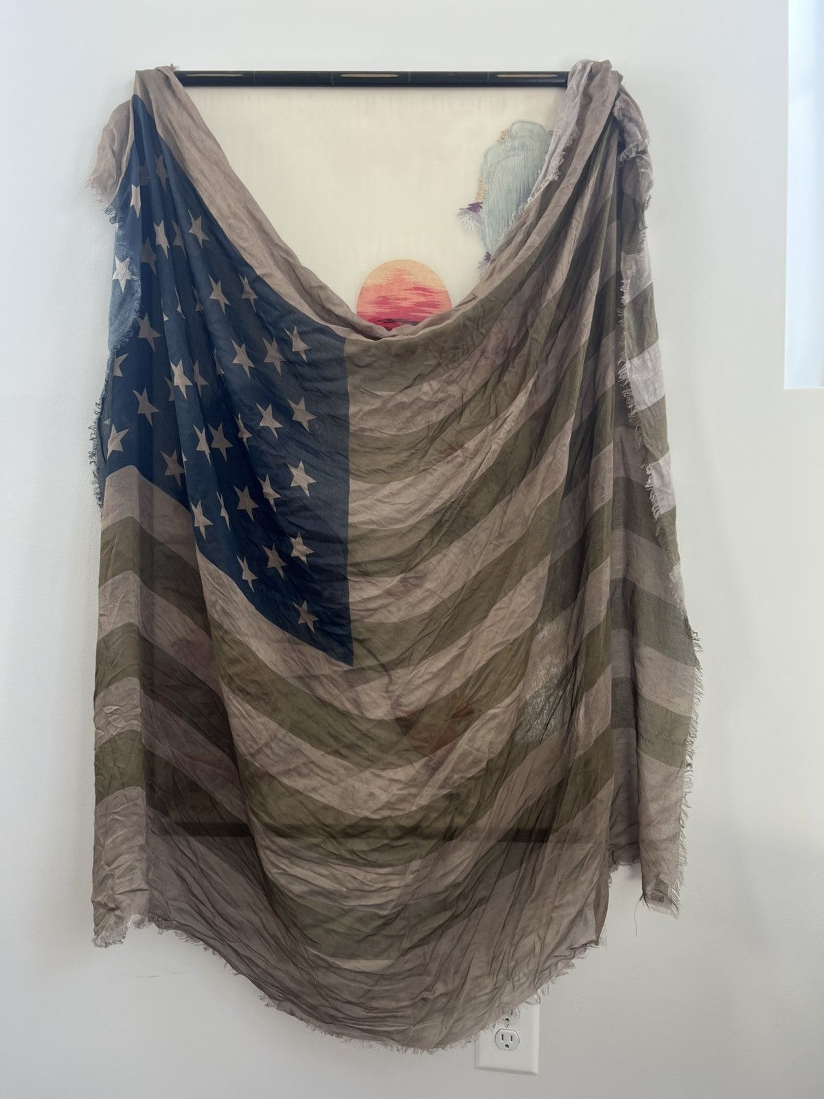 John Varvatos American Flag Scarf Lot Size ONE SIZE - 3 Thumbnail