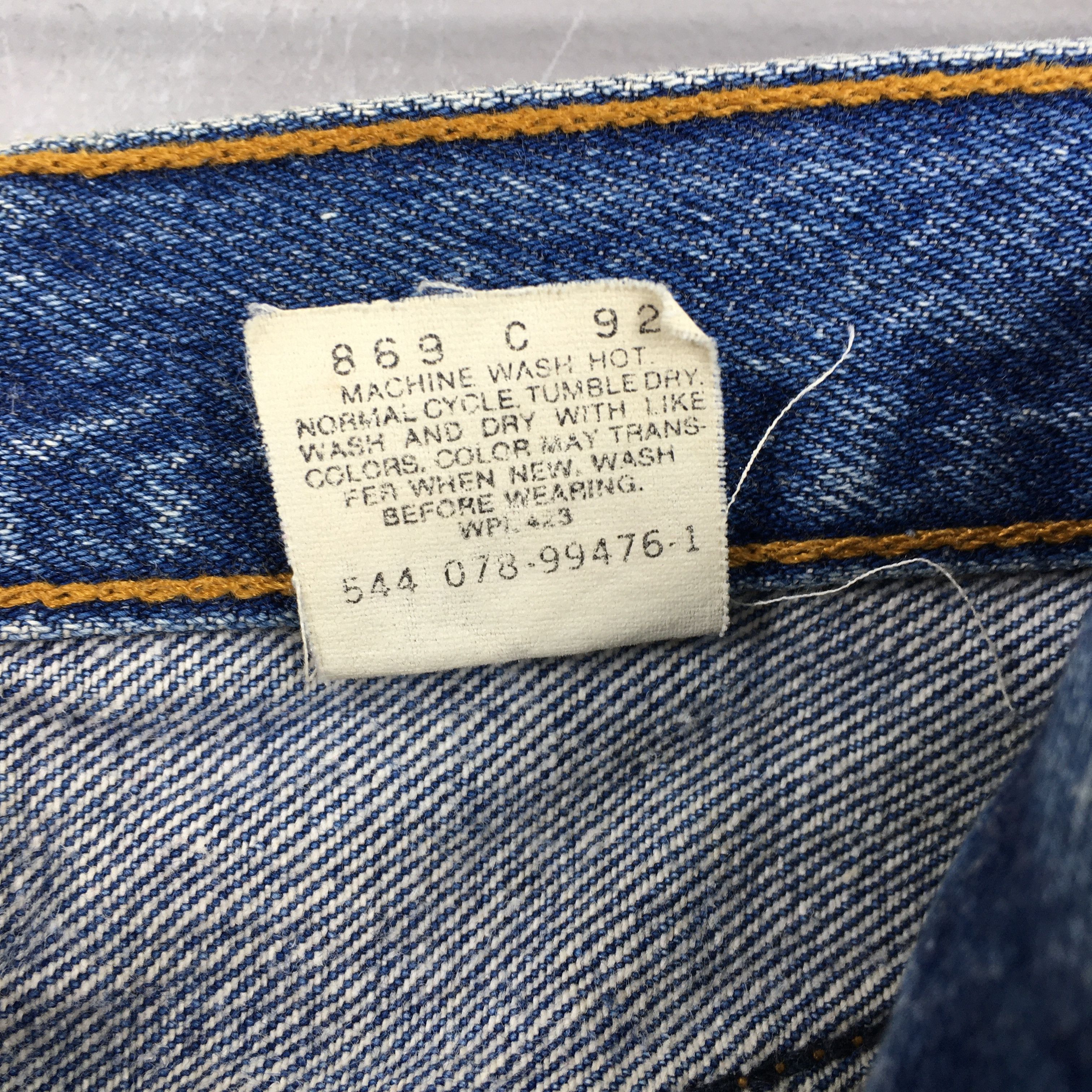 Levi's Size 23x30 Vintage 90s Levi's 501 Faded Blue Jeans S384 Size 23" - 8 Thumbnail