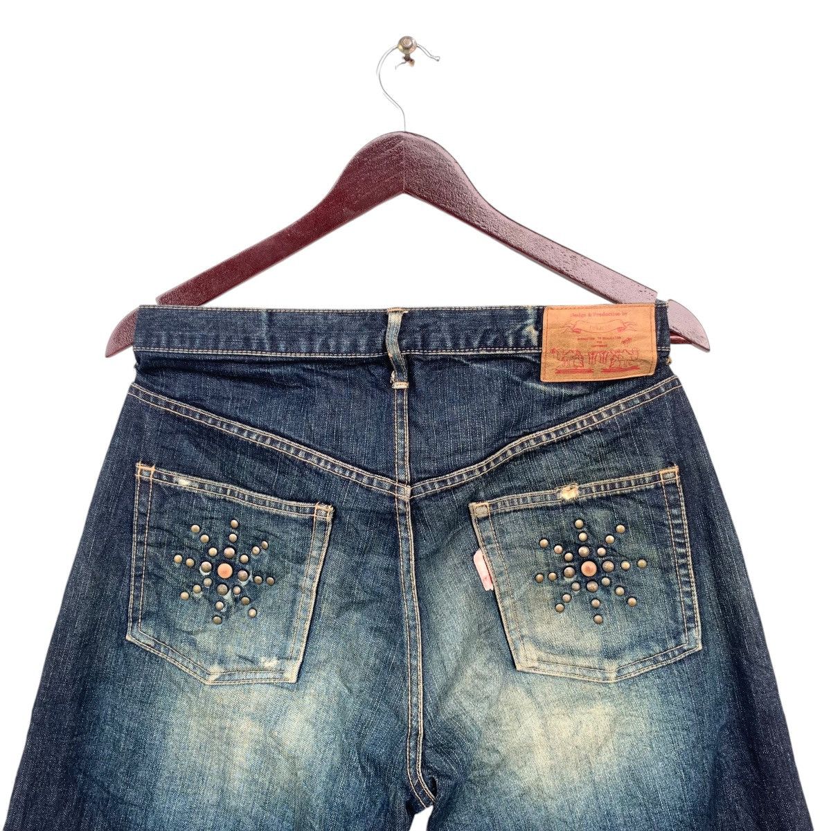 Japanese Brand REHACER Distressed Designed Jeans Size US 32 / EU 48 - 3 Thumbnail