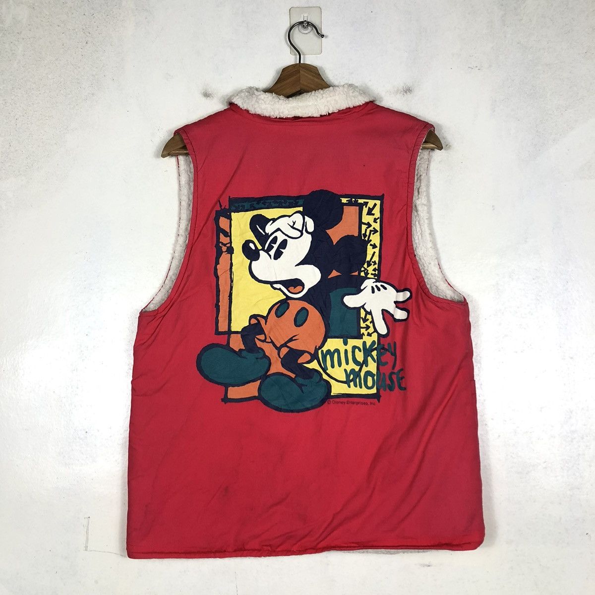 Japanese Brand 📌CARTOON NETWORK MICKEY MOUSE VEST JACKET BIG LOGO Size US M / EU 48-50 / 2 - 10 Thumbnail