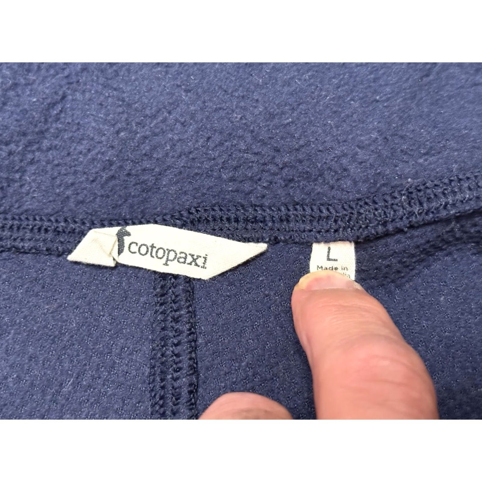 Cotopaxi Cotopaxi Jacket Half-Zip Fleece Synchilla Casual Outdoor Men L Maritime/Spice Geometric Zip Pockets Logo Size US L / EU 52-54 / 3 - 5 Thumbnail