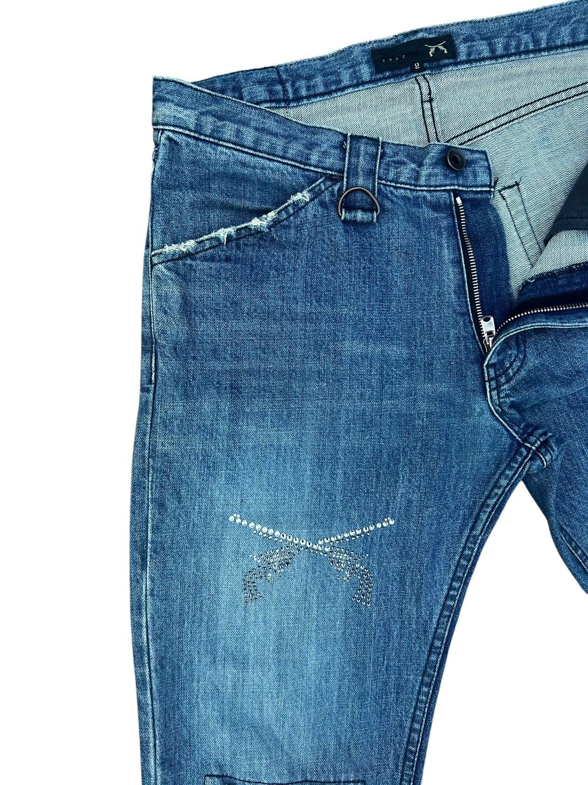 roarguns Vintage Roarguns Japan Distressed Denim Bootcut Jeans Size US 31 - 6 Thumbnail