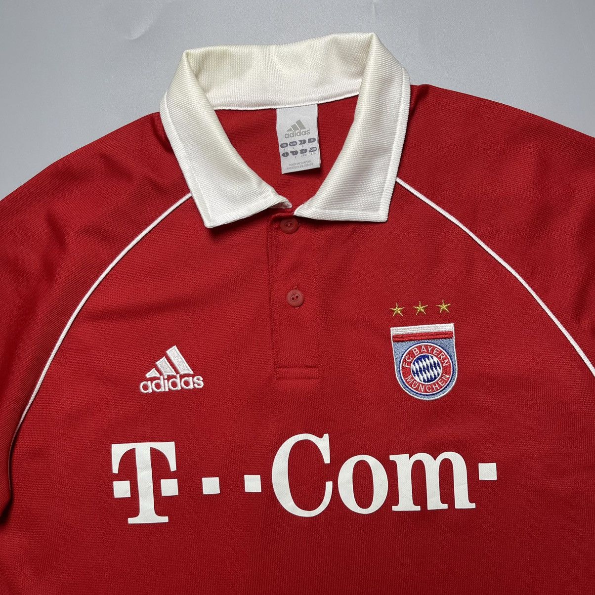 Vintage BAYERN ADIDAS 2005/2006 FOOTBALL HOME JERSEY #10 MAKAAY Size US L / EU 52-54 / 3 - 4 Thumbnail