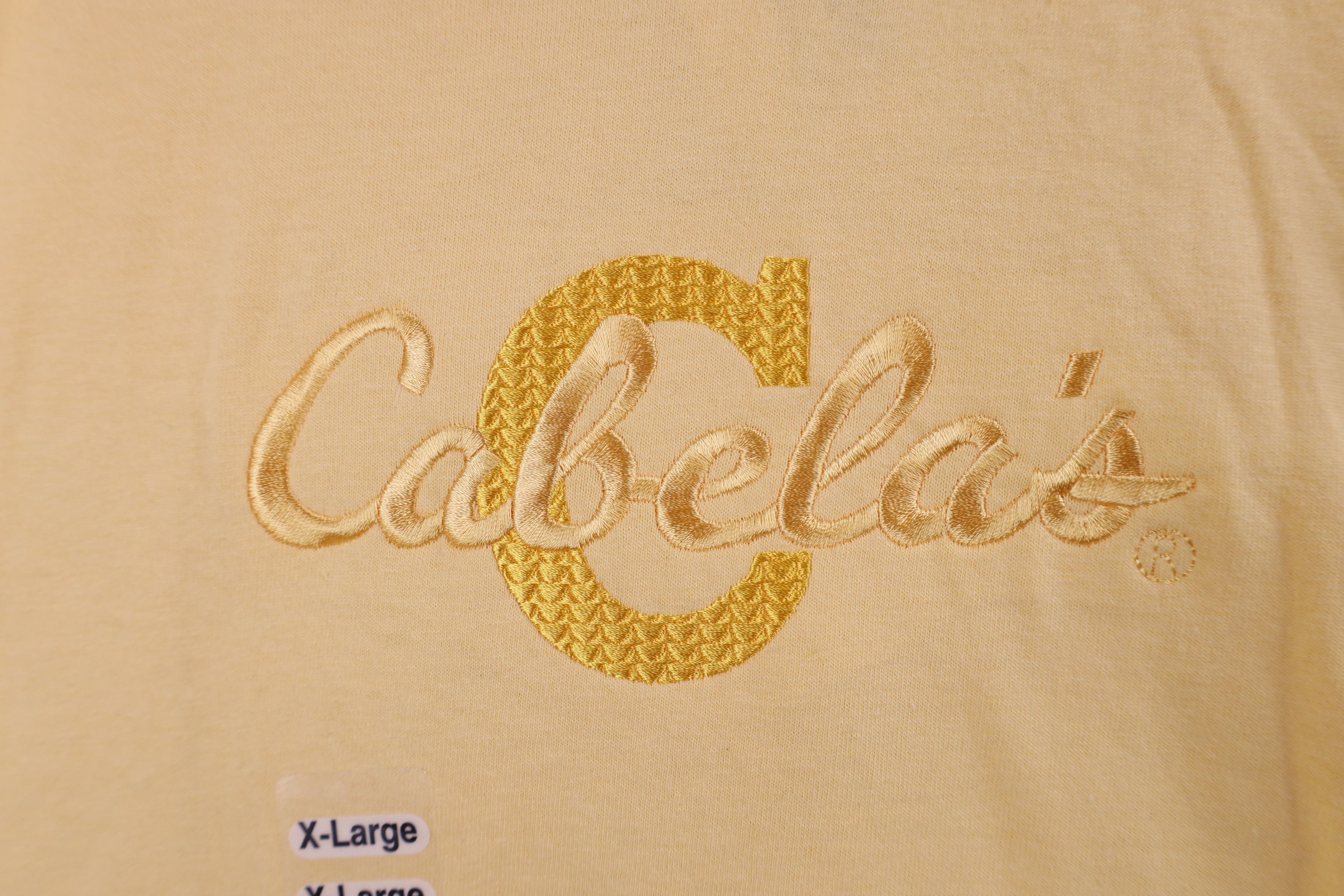 Cabelas × Vintage Deadstock Vintage 90s Cabelas Script Short Sleeve T-Shirt Size XL / US 12-14 / IT 48-50 - 7 Thumbnail