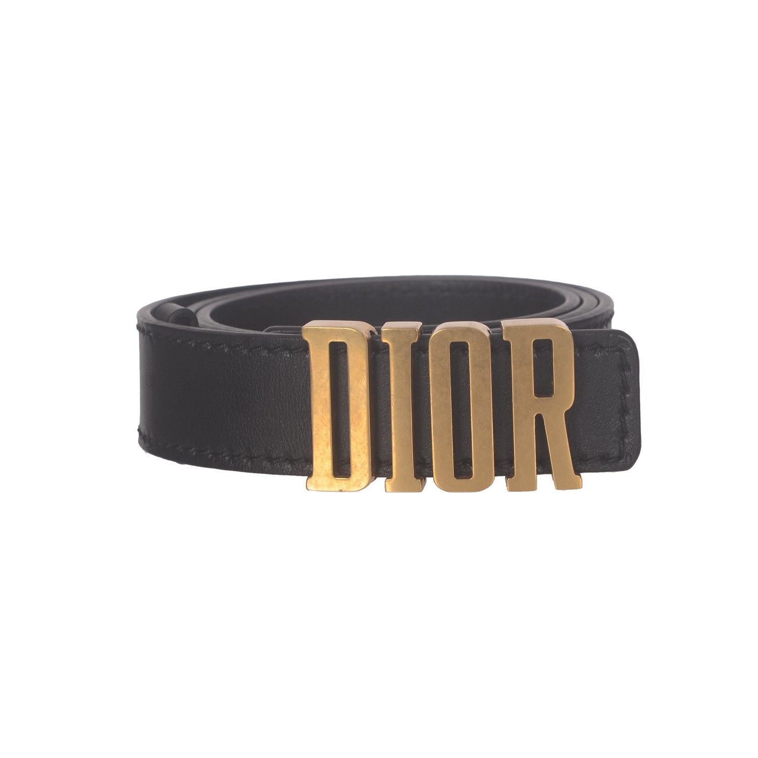 Dior Dior Black Letter Belt Size ONE SIZE - 1 Thumbnail