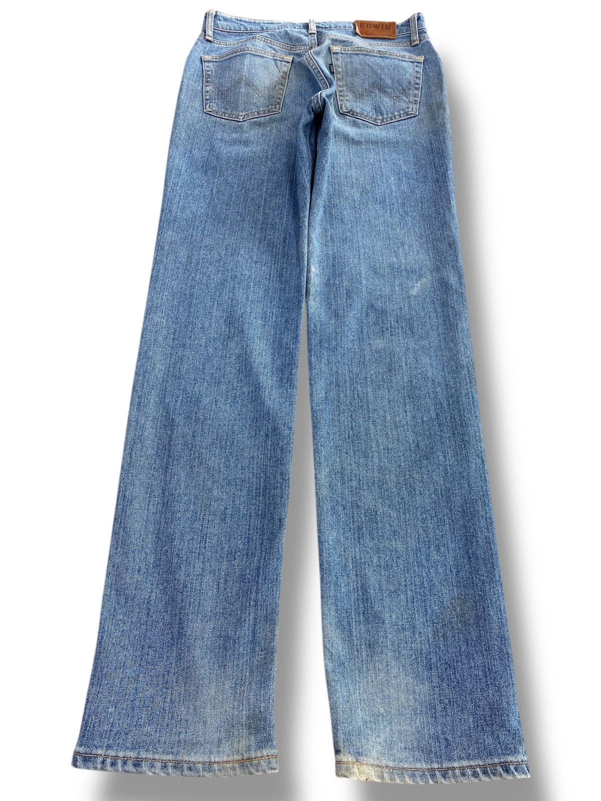 Edwin Edwin Light Blue Wash Style Straight Leg Jeans Size US 31 - 3 Thumbnail