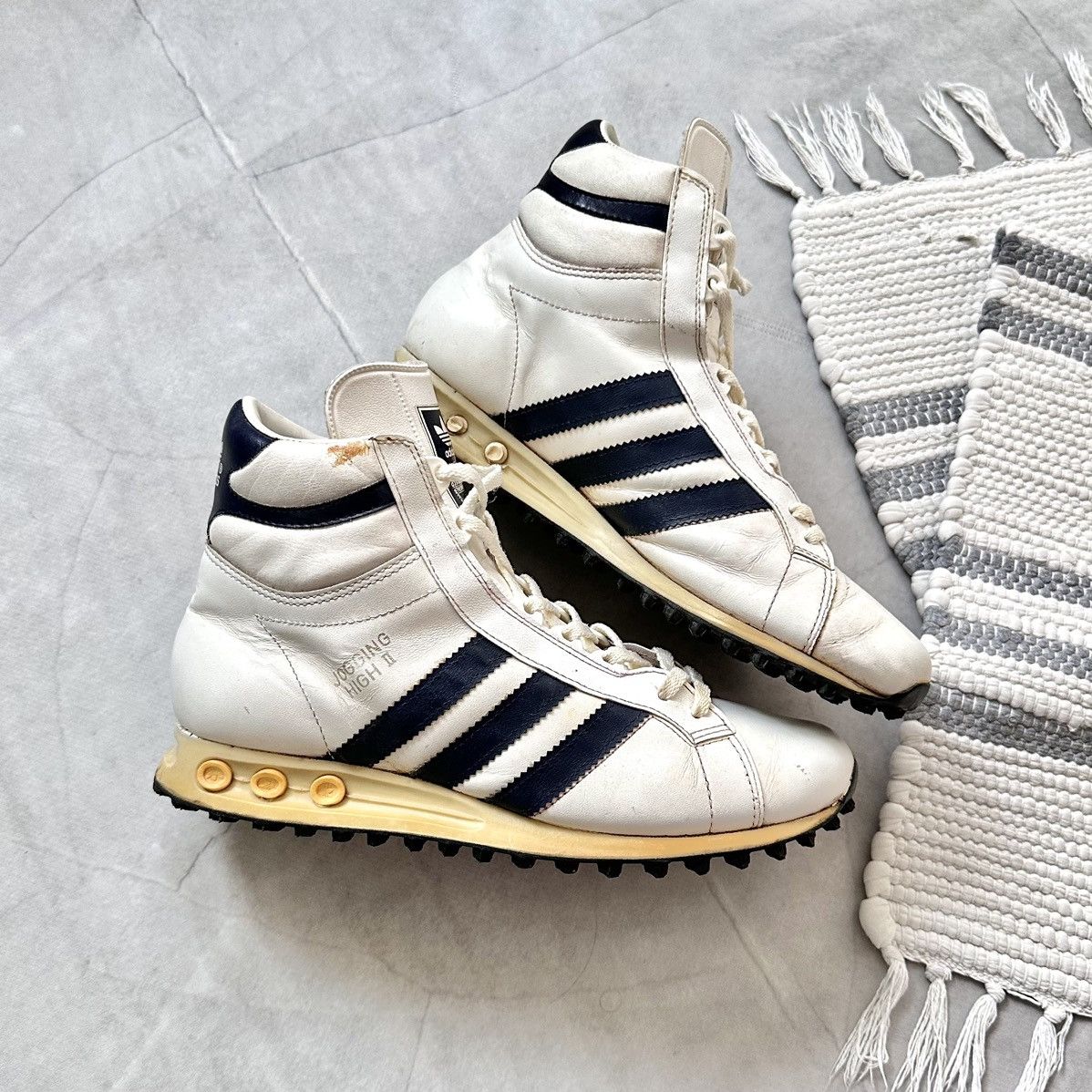 Adidas Vintage 80s Adidas Jogging High 2 Sneakers Boots Slovenia Size US 7 / EU 40 - 1 Thumbnail