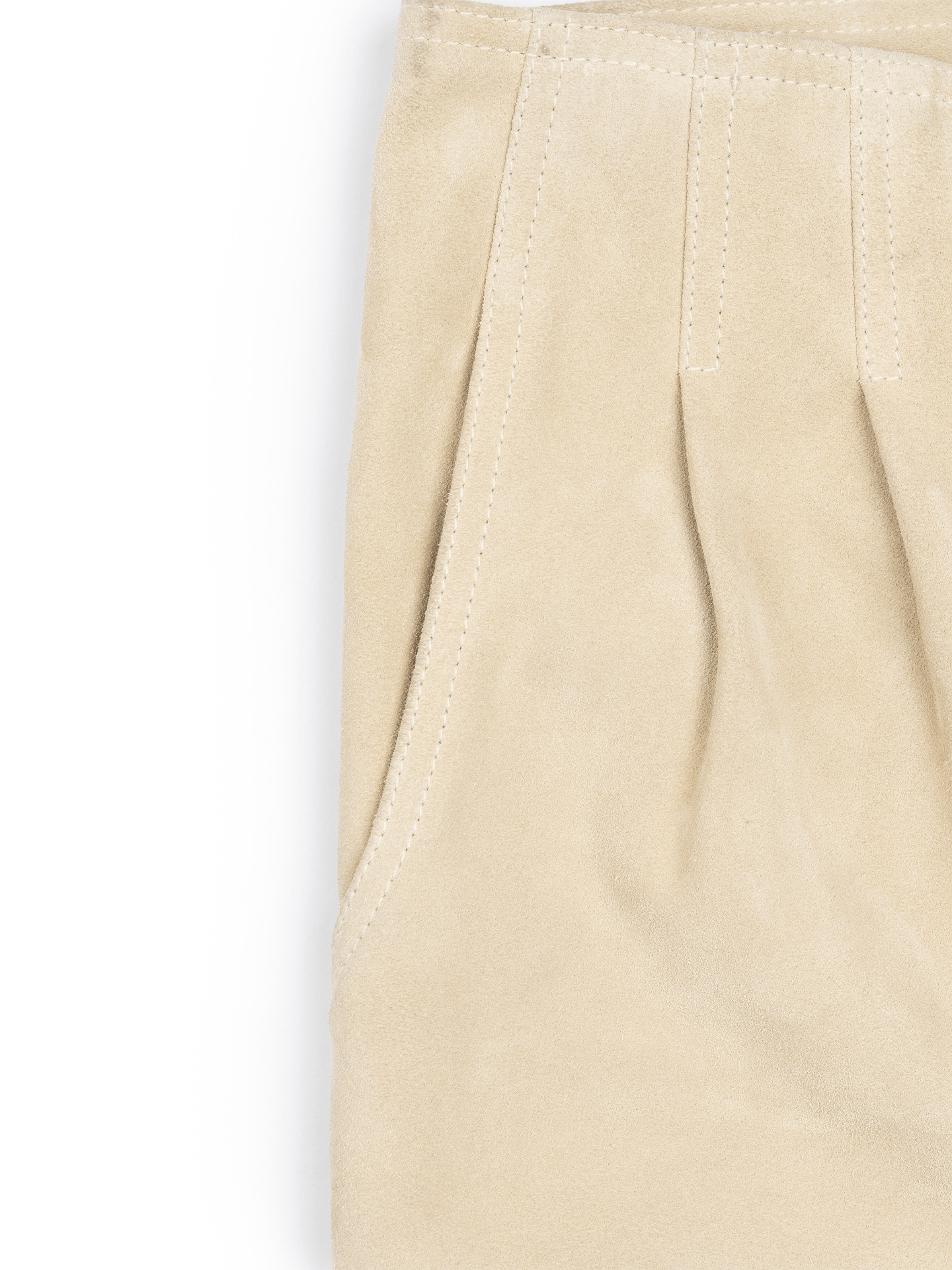 Saint Laurent Paris Saint Laurent pleated suede beige shorts Size 25" / US 0 / IT 36 - 3 Thumbnail