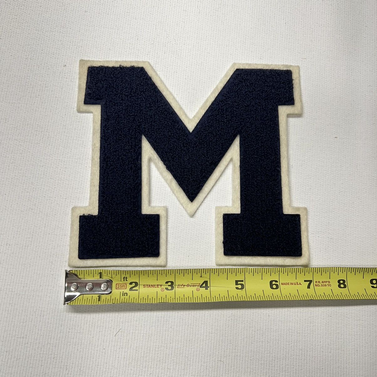 Vintage Letterman Varsity Patch Letter M Blue Chenille Felt Sports Size ONE SIZE - 10 Thumbnail