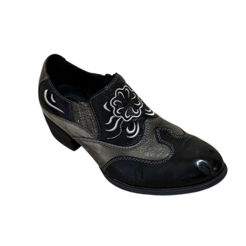 Born BORN Boots Women 7 Black Napa Leather Western Cowgirl Boho Size US 7 / IT 37 - 1 Thumbnail