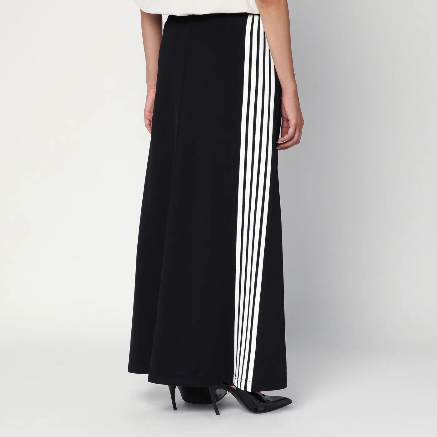 Balenciaga o1d2blof0426 Long Loop Sports Icon Skirt in Black Size 25" / US 0 / IT 36 - 4 Thumbnail