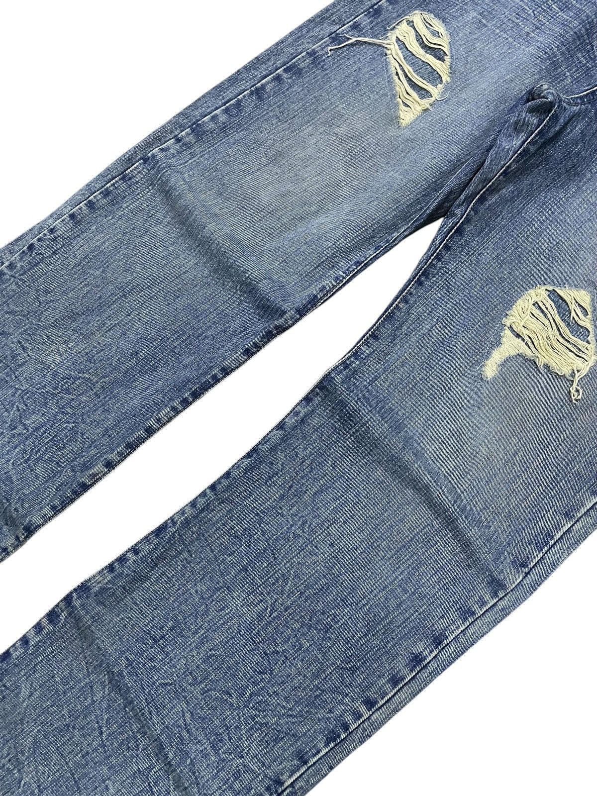 5351 POUR LES HOMMES × Japanese Brand × Tornado Mart Edge Rupert G land Asymmetrical Leather Pocket Rivets Jeans Size US 32 / EU 48 - 6 Thumbnail