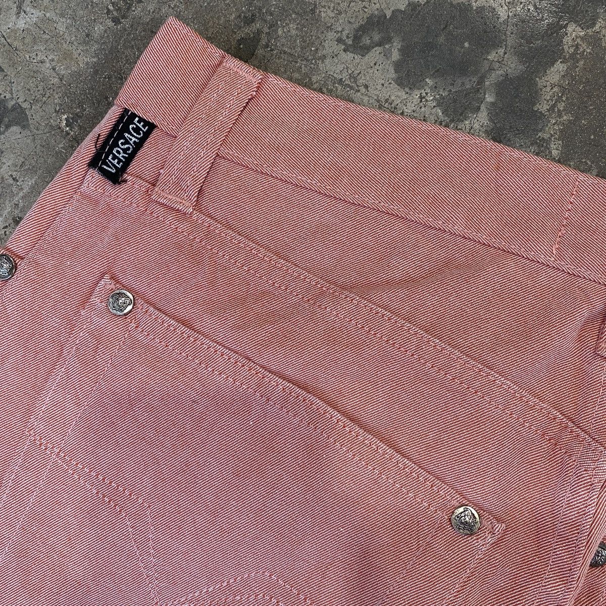 Versace × Versace Jeans Couture Versace Jeans Signature Soft Pink Denim Pants Size US 27 - 14 Thumbnail
