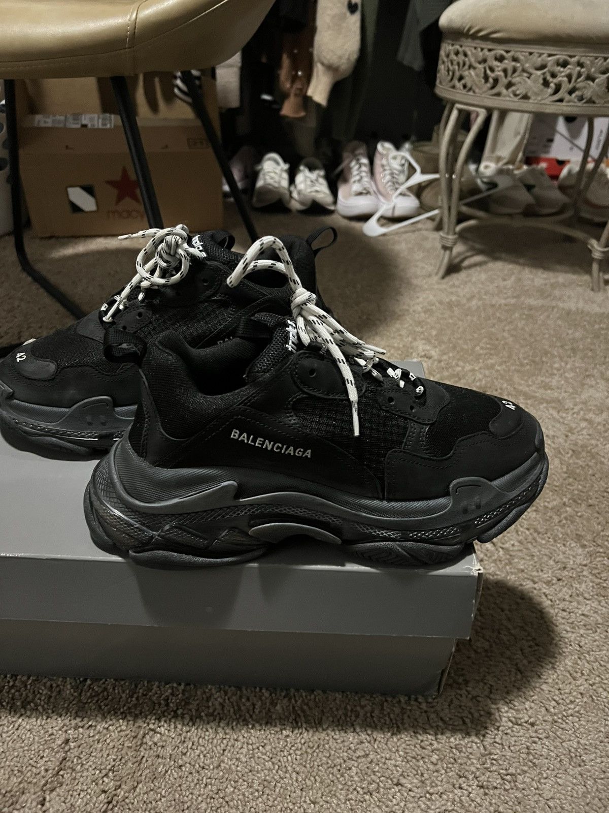 Balenciaga Balenciaga Triple S black/clear sole Size US 9 / EU 42 - 3 Thumbnail