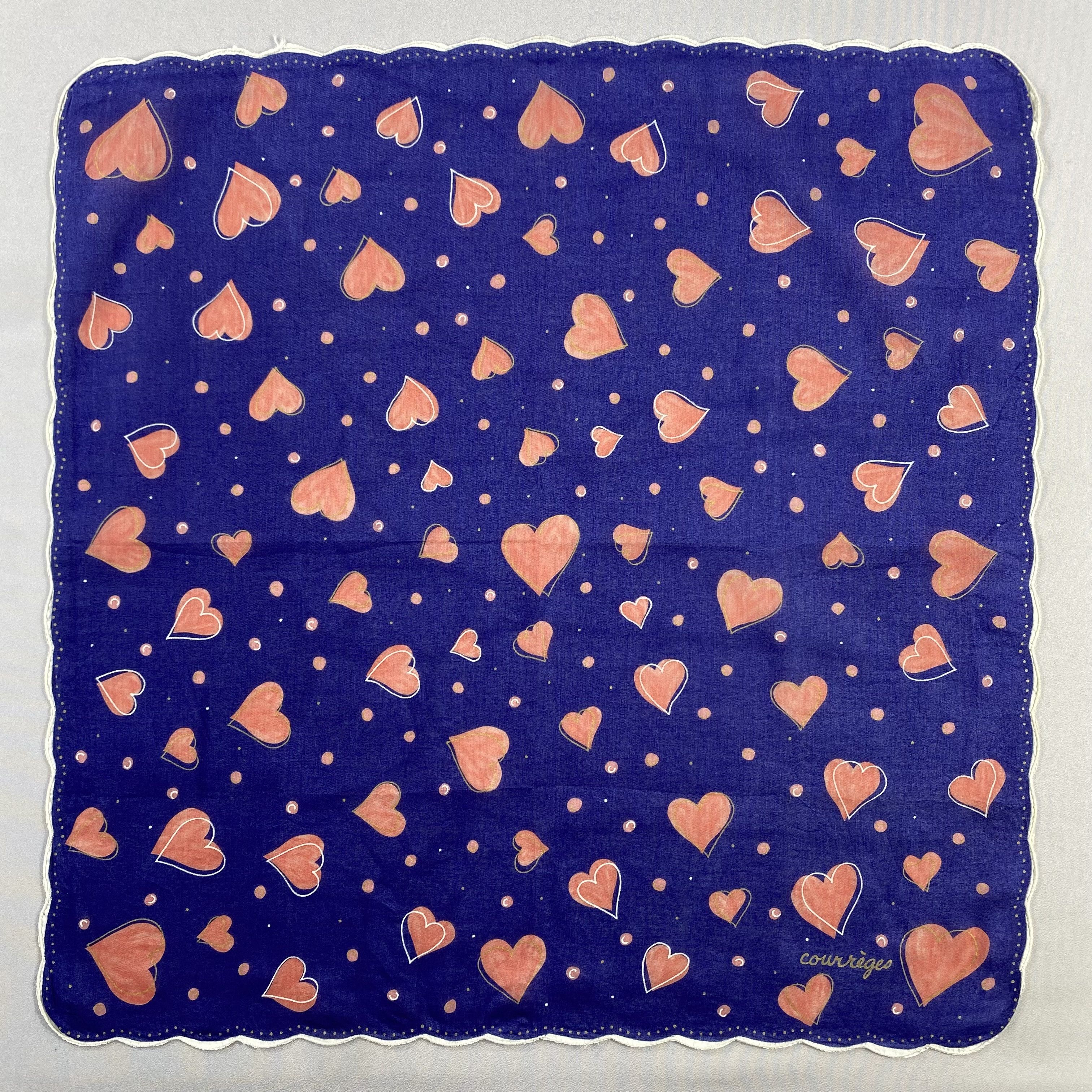 Courreges × Vintage Courreges Handkerchief / Neckerchief / Bandana-P1127 Size ONE SIZE - 1 Thumbnail