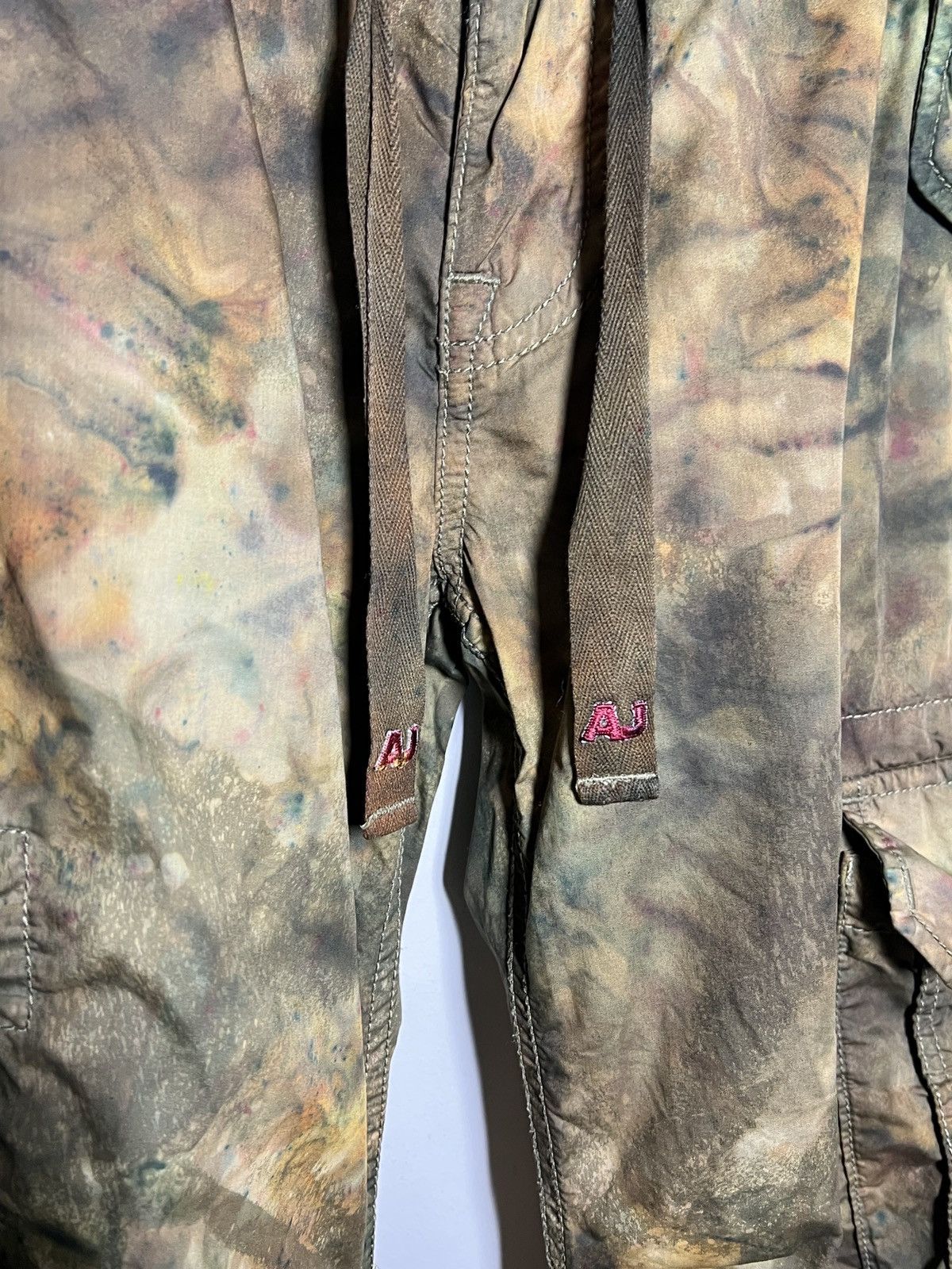Giorgio Armani giorgio armani tie dye cargo camo multipocket army pants Size US 31 - 10 Thumbnail