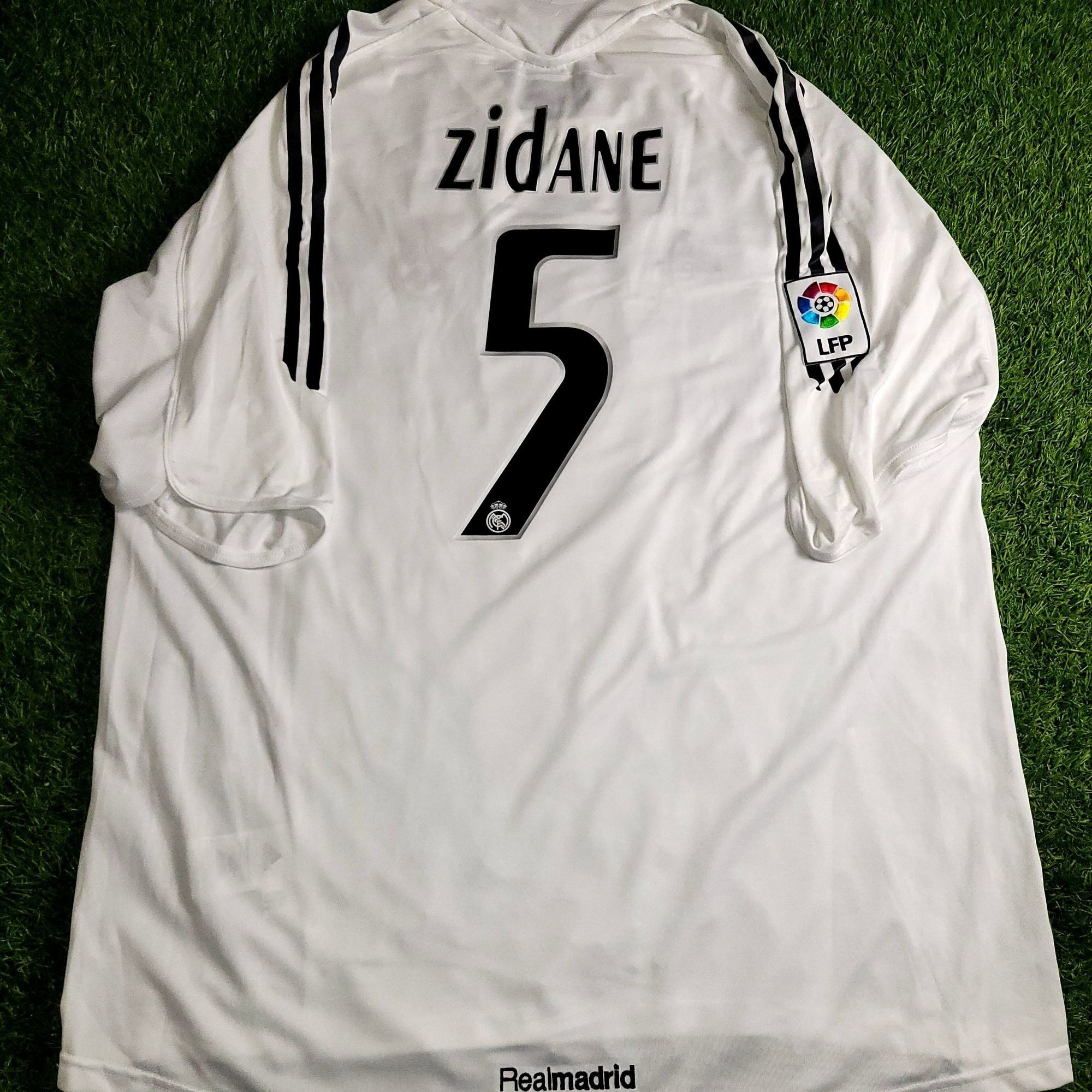 Adidas Zidane Real Madrid LAST GAME 2005 2006 Soccer Jersey XL Size US XL / EU 56 / 4 - 1 Thumbnail