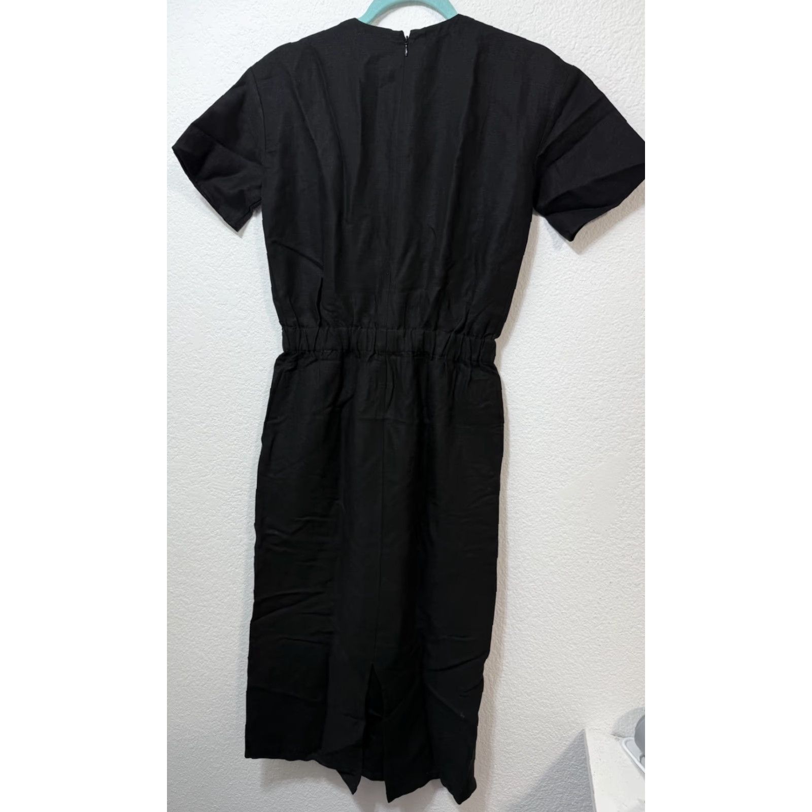 Eileen Fisher Eileen Fisher Petite Black Jumpsuit Dress Organic Linen Blend Sz Petite PP Dress Women Petite Black Linen Lyocell PP Size XXS / US 00 / IT 34 - 7 Thumbnail