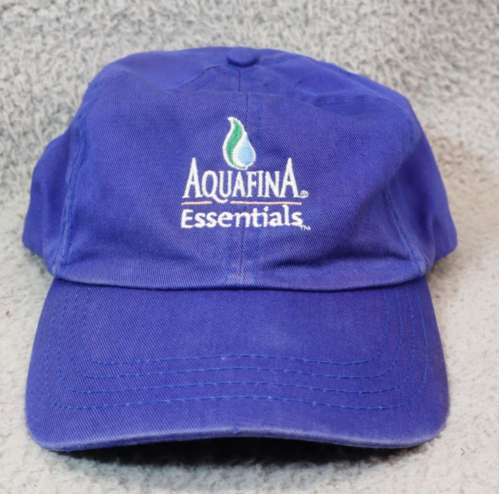 Other Aquafina Essentials Hat Men OSF Blue Strapback Cap Embroid Size ONE SIZE - 2 Thumbnail