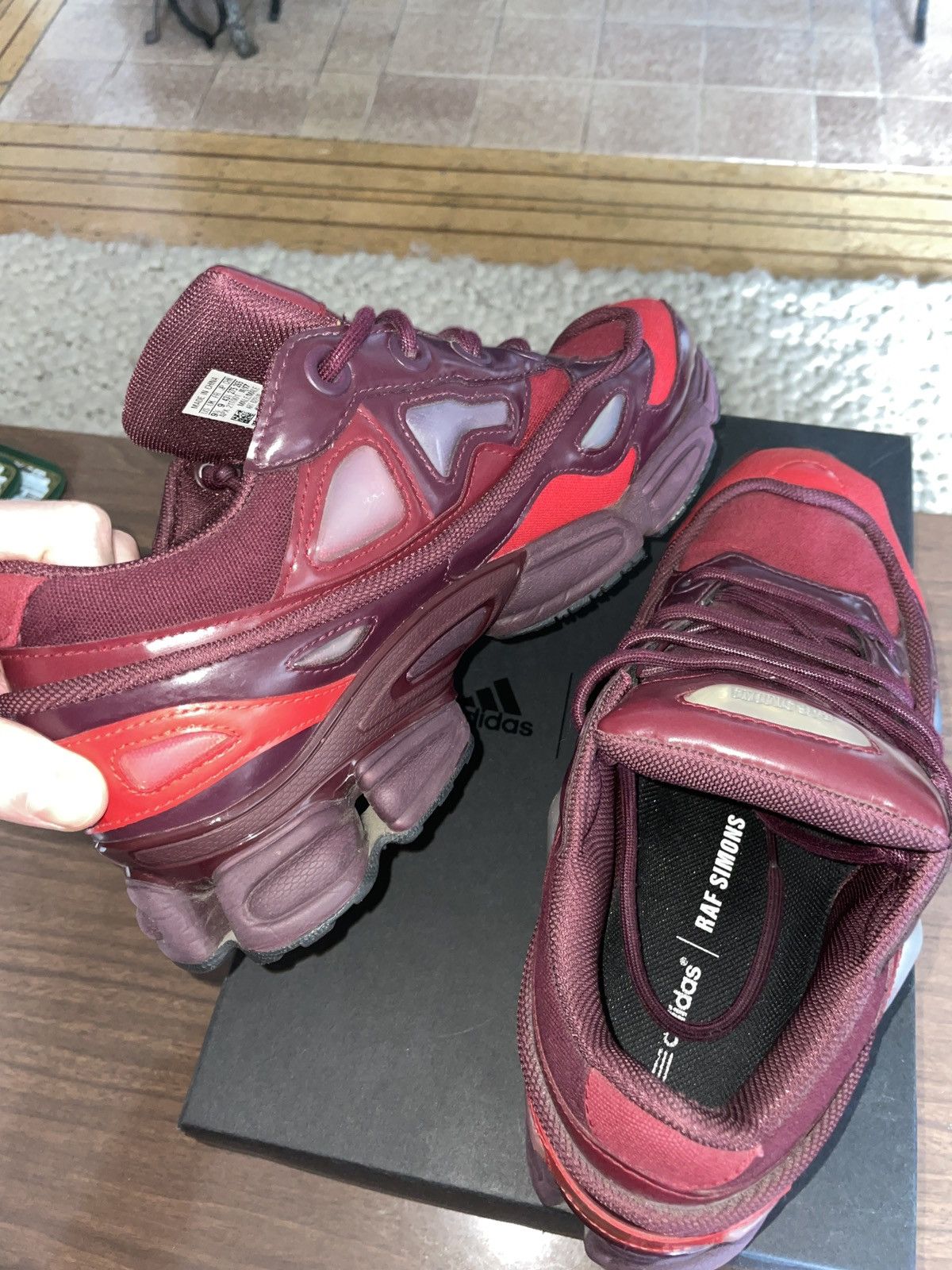 raf simons ozweego burgundy