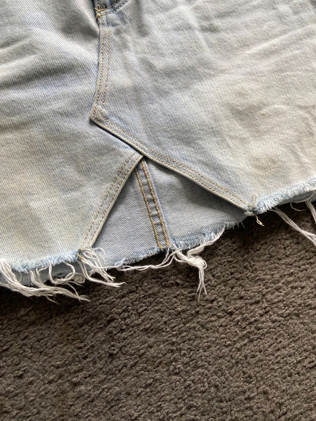 Other Abrand Jeans Denim Distressed Skirt - Size AU/UK6 US 2 Size 26" / US 2 / IT 38 - 5 Thumbnail