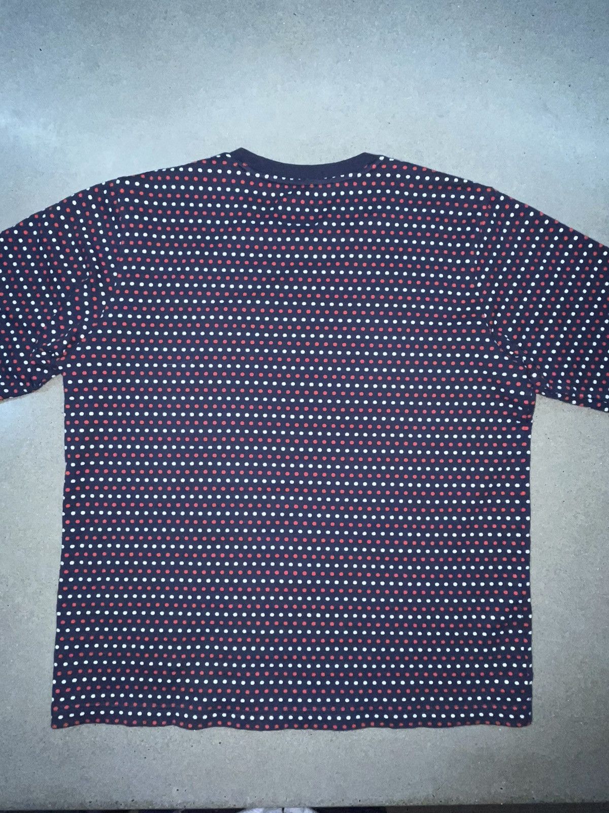 Supreme RARE: F/W 2009 Supreme Polka Dot Knit 3/4 Sleeve "Navy" Size US L / EU 52-54 / 3 - 8 Thumbnail