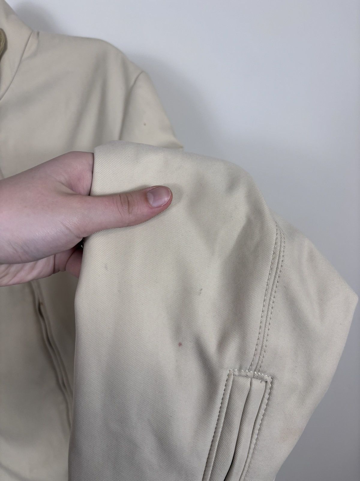 Alfred Dunhill Dunhill Men’s 2 in 1 Insulated Beige Collared Zip Up Jacket Size US M / EU 48-50 / 2 - 14 Thumbnail