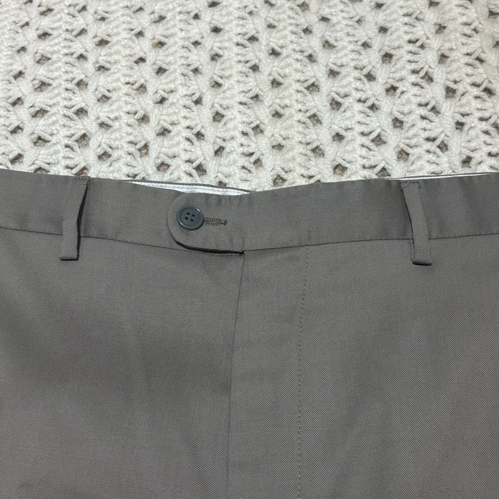 Zanella Zanella $350 Wool Dress Pants Men's W33x31 Todd Trousers Kha Size 34R - 3 Thumbnail