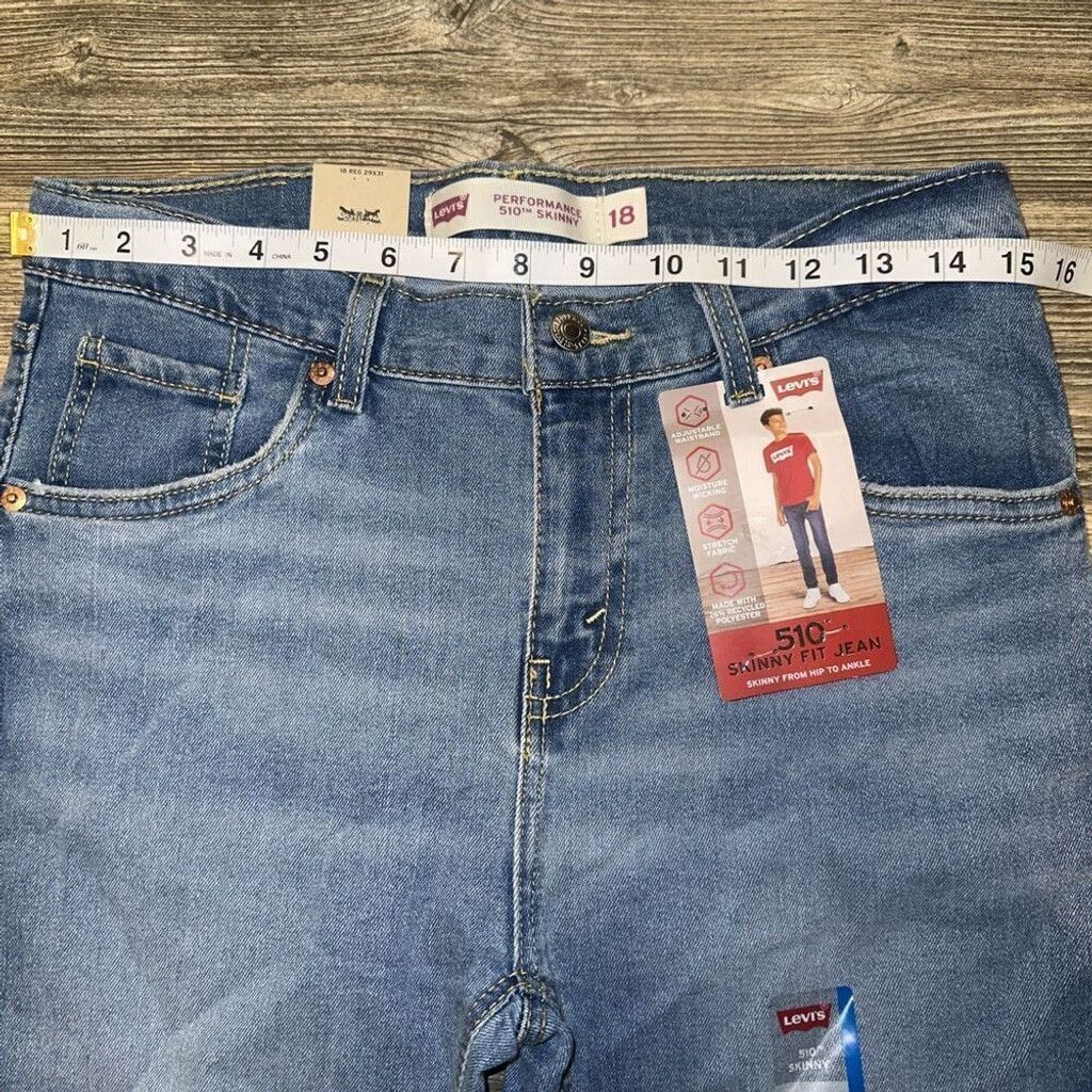 Levi's Levi's Boys' 510 Skinny Fit Jeans - Blue. Size 18. NWT. L Size US 31 - 9 Thumbnail