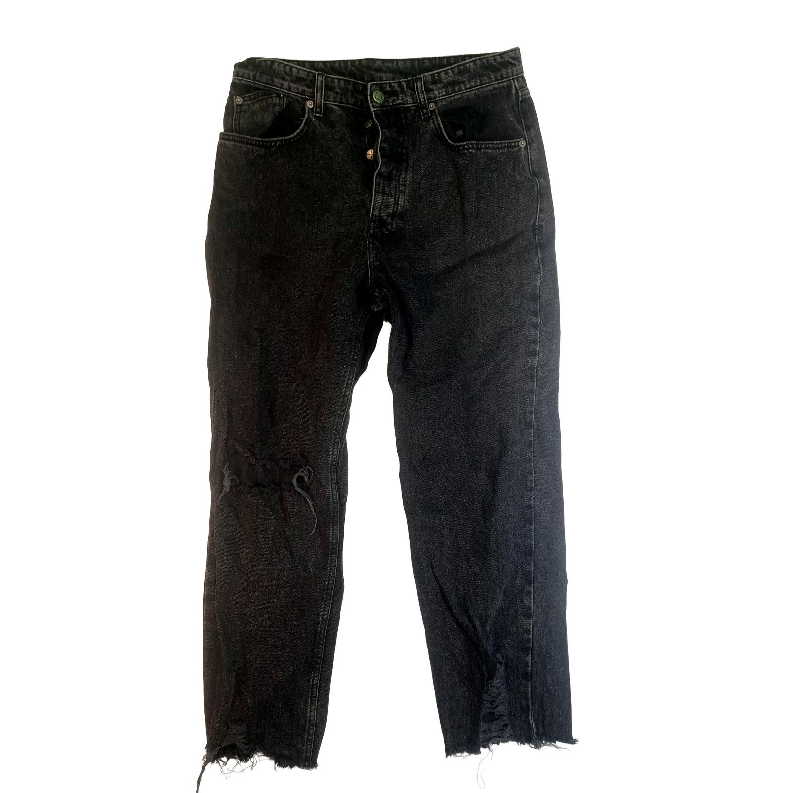 Ksubi Ksubi Knee Rip Black Jeans Size US 32 / EU 48 - 1 Thumbnail