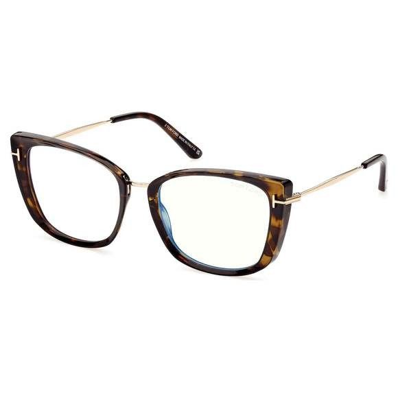 image of NWT Tom Ford Ft5816-B-052-53 53Mm Glasses in Brown, Men's