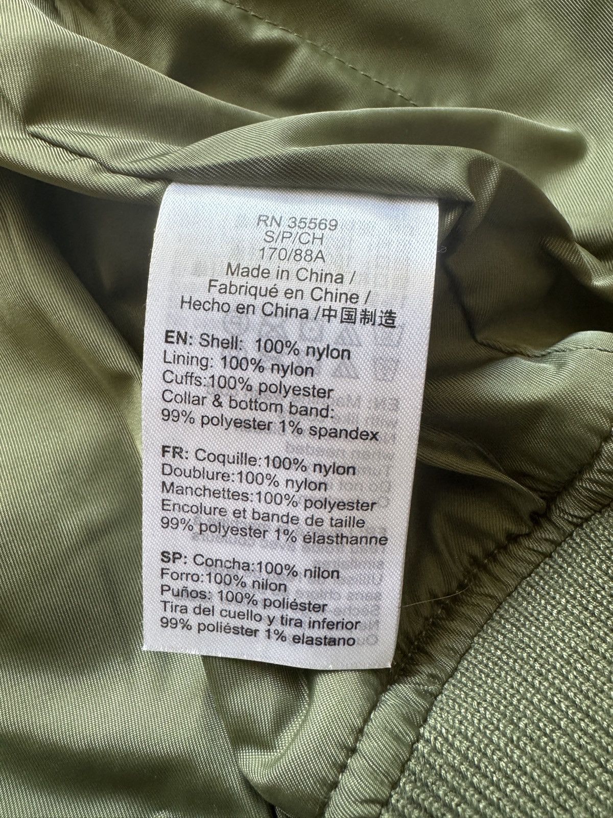 Alpha Industries Alpha Industries MA-1 Skymaster Sage Size US S / EU 44-46 / 1 - 5 Thumbnail