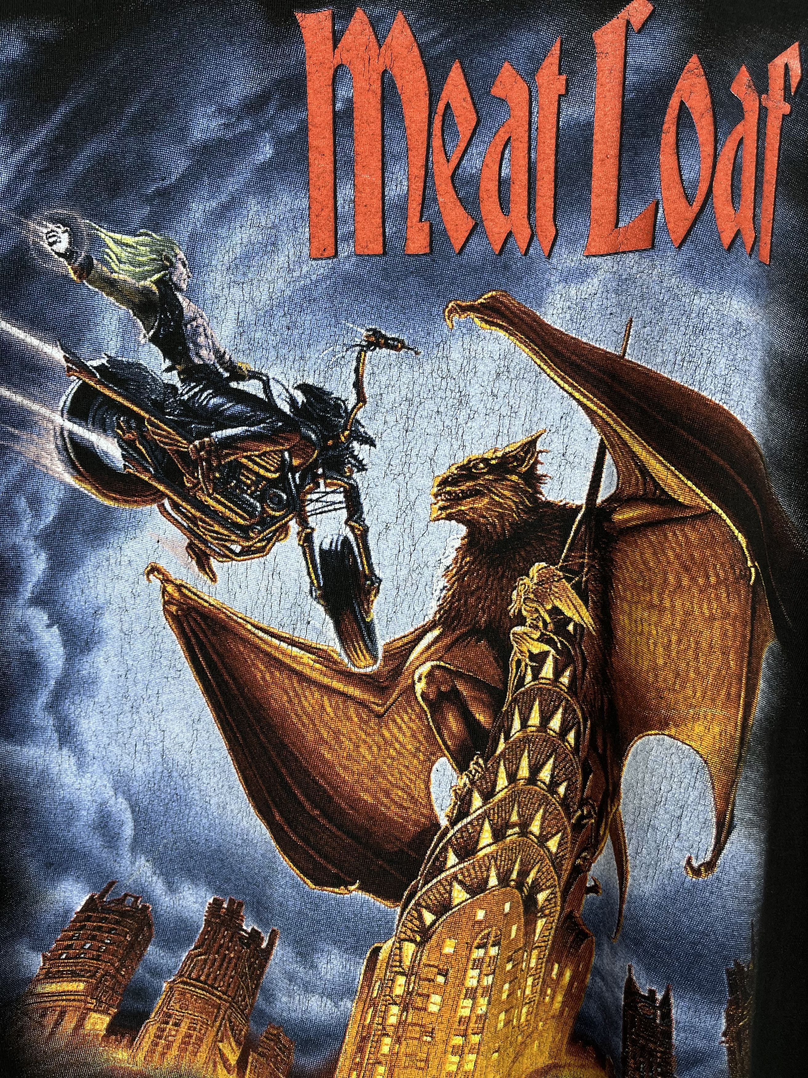 Band Tees Vintage Meat Loaf Rock Band Europe Tour T Shirt 1999 Size US M / EU 48-50 / 2 - 7 Thumbnail