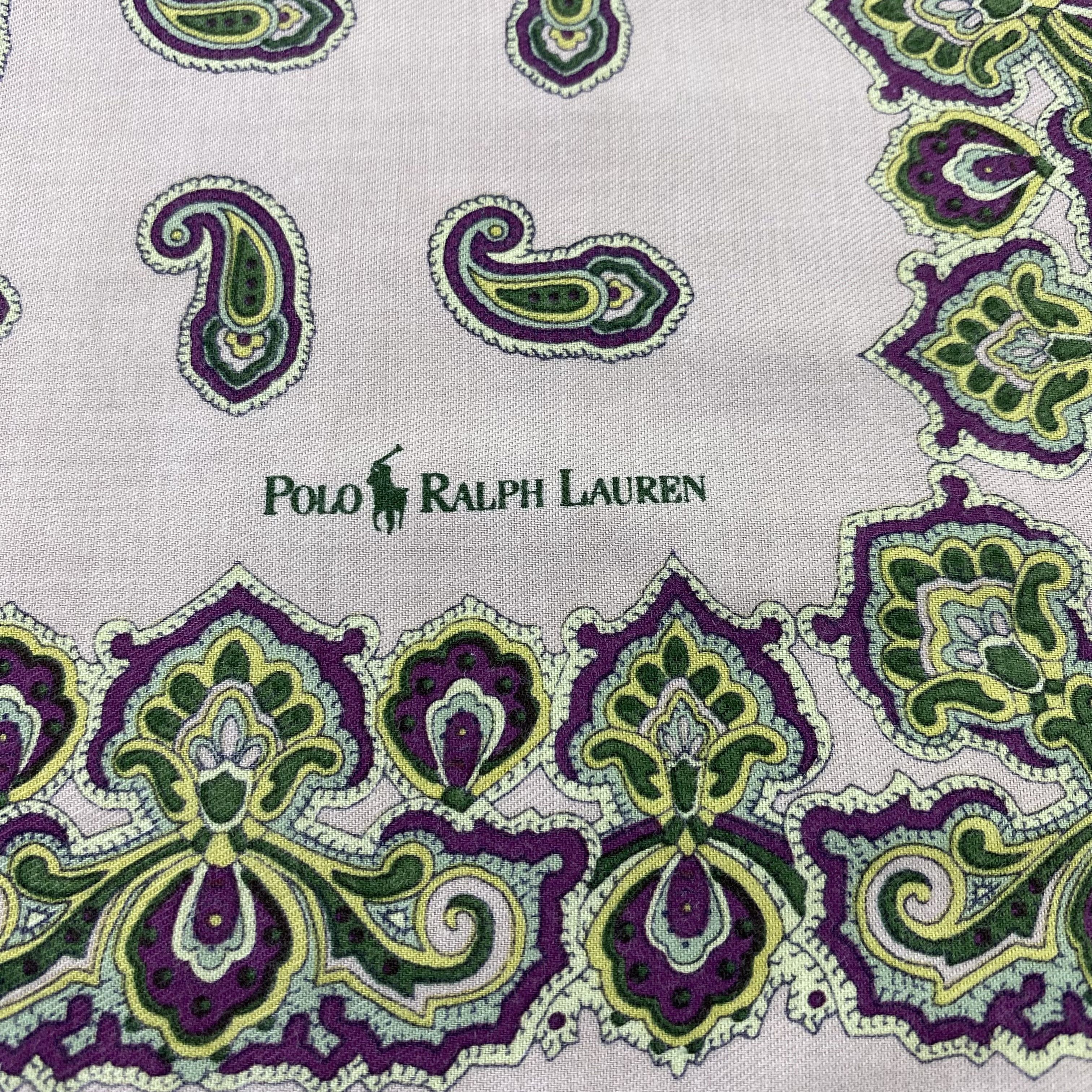 Polo Ralph Lauren × Ralph Lauren Polo Ralph Lauren Handkerchief/ Bandana /Neckerchief-B1265 Size ONE SIZE - 5 Thumbnail
