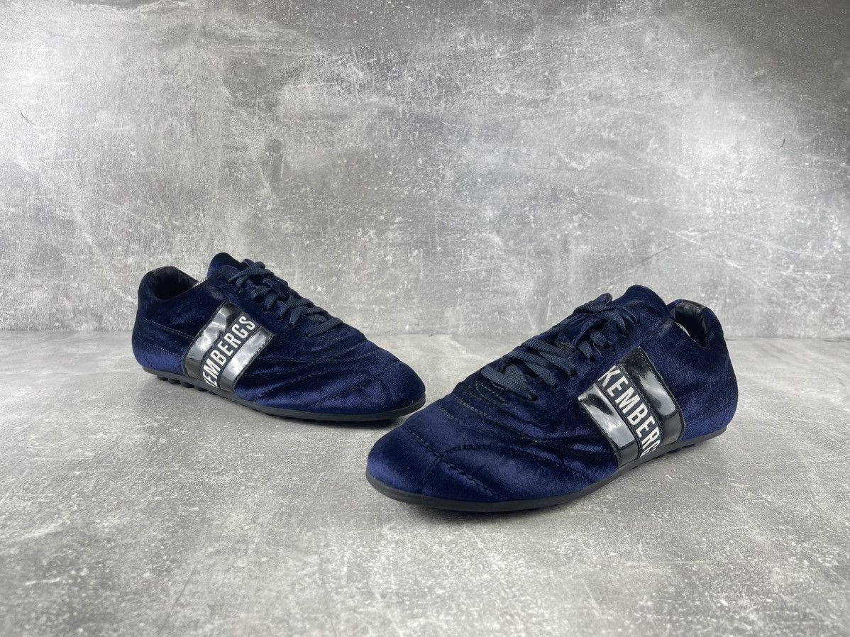 Dirk Bikkembergs Bikkembergs Y2K 00s VNTG Velvet Low Top Sneakers Blue Size US 9 / IT 39 - 4 Thumbnail