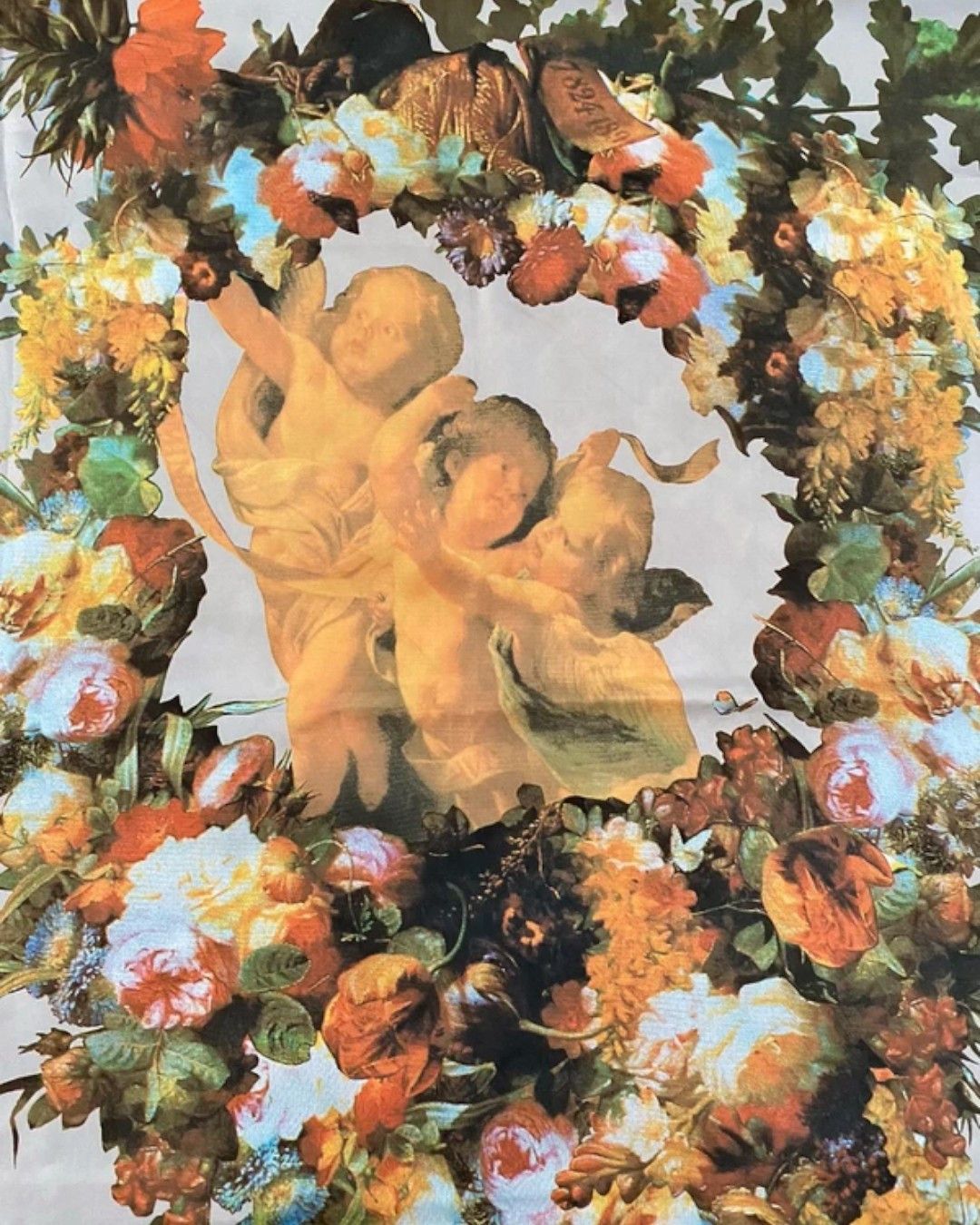 Dolce & Gabbana PRINTED CUPIDS SILK SCARF Size ONE SIZE - 2 Thumbnail