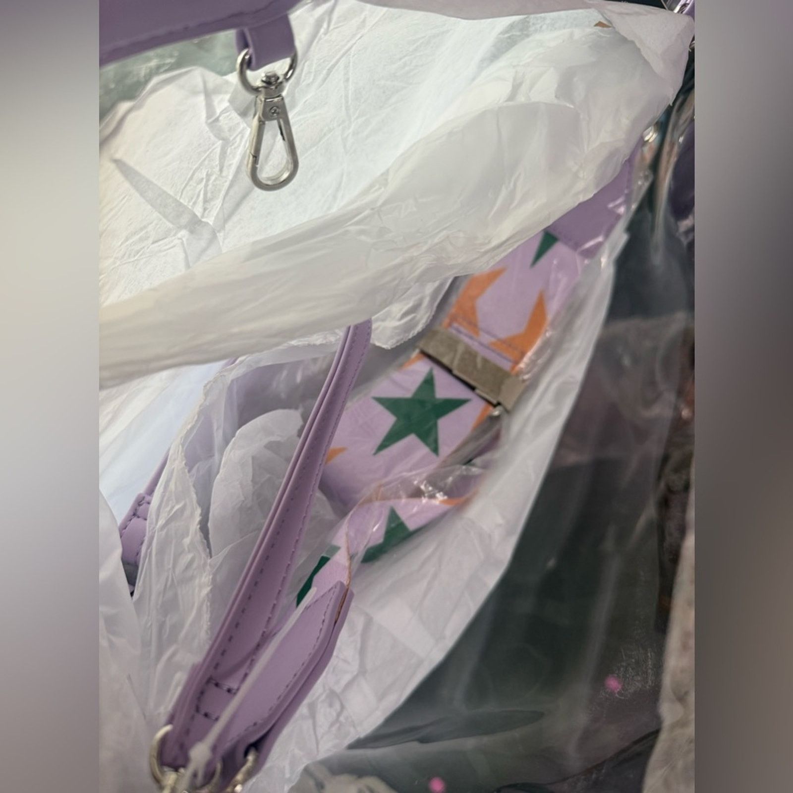 Other LIKE DREAMS Twinkle Clear Tote In Clear Lilac Size ONE SIZE - 7 Thumbnail