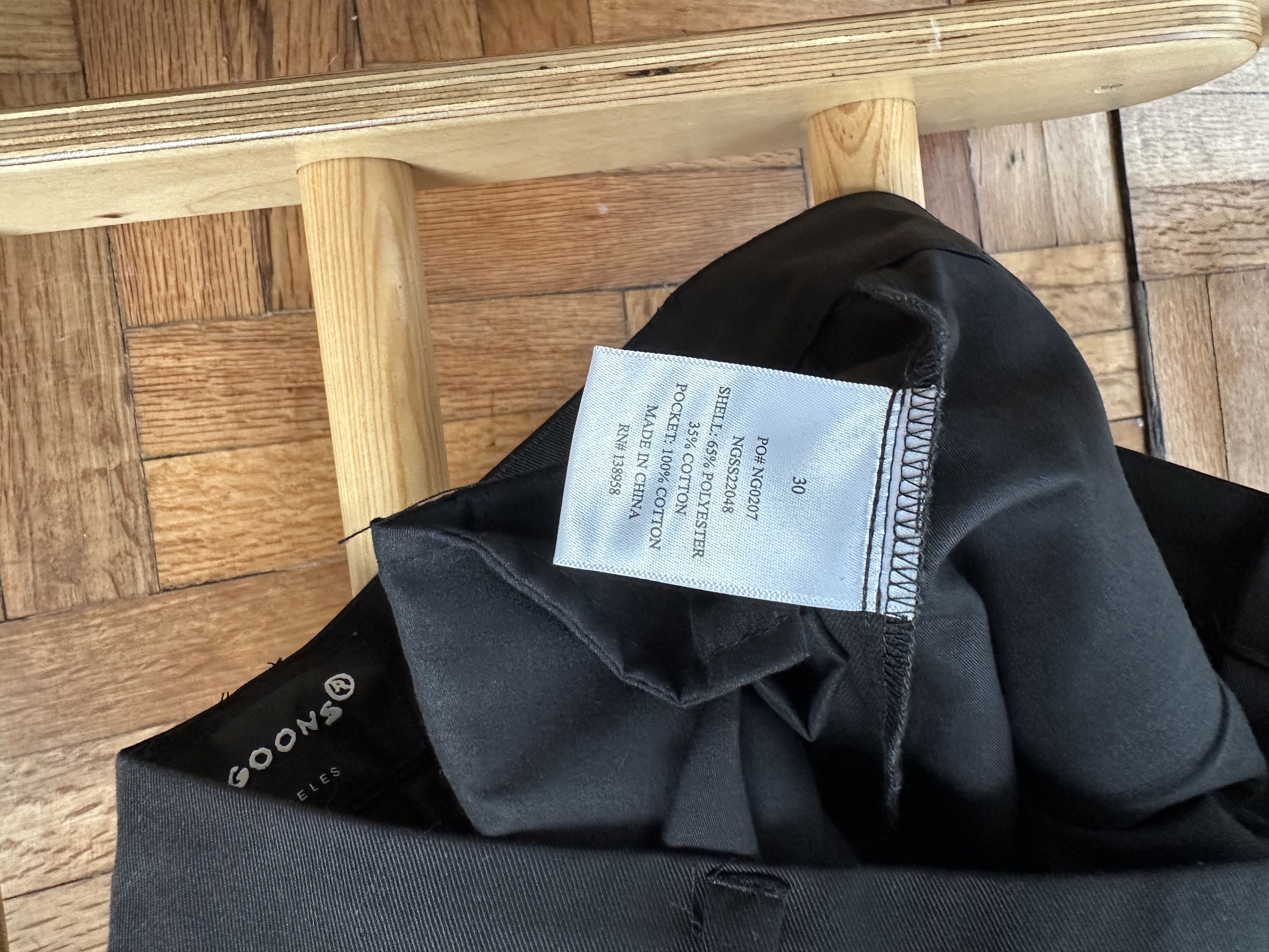 Noon Goons Noon Goons Club Pant – Black Twill Trouser – New With Tags Size US 30 / EU 46 - 8 Thumbnail