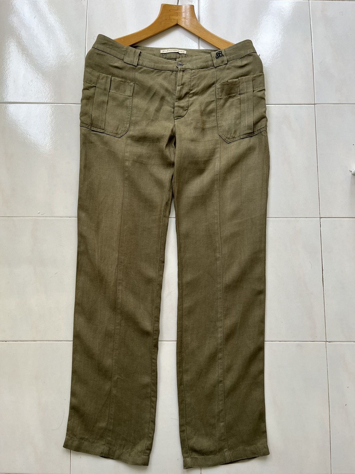 Balenciaga Balenciaga Bush Linen Pants Size 33" - 6 Thumbnail