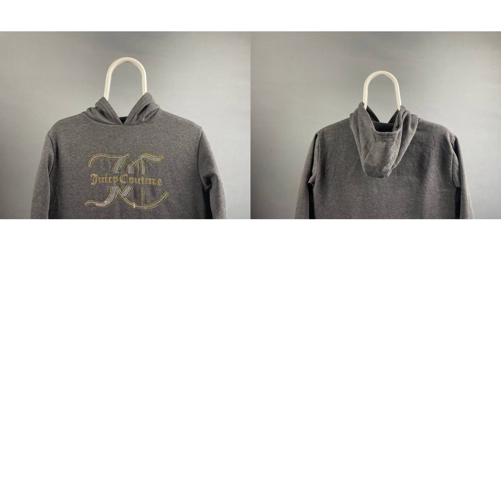 Juicy Couture Juicy Couture Hoodie Mens Gray Cotton Pullover Long Sleeve Pockets Logo Regular Size One Size Fall Winter Spring Summer FW Size US M / EU 48-50 / 2 - 8 Thumbnail