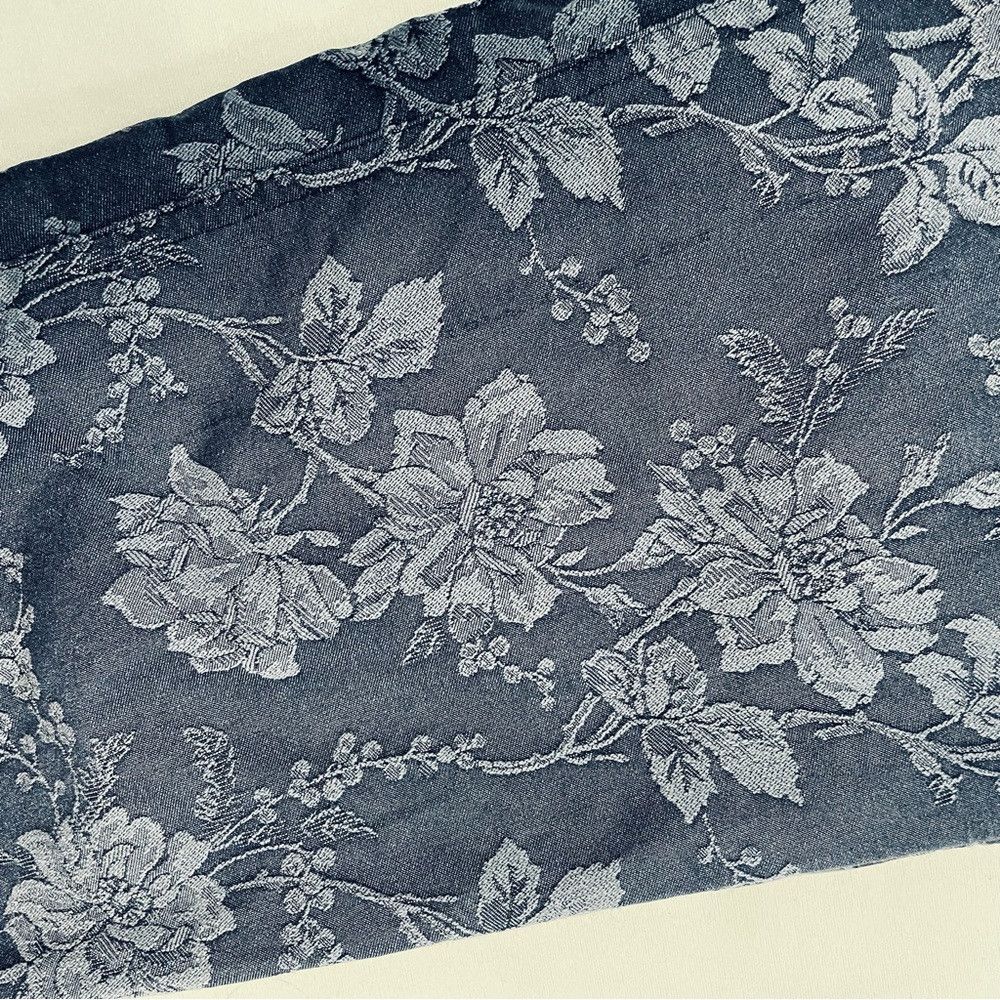 Other Style & Co Blue Denim Floral Pattern Crop Jeans Size 8 Size 30" / US 8 / IT 44 - 9 Thumbnail