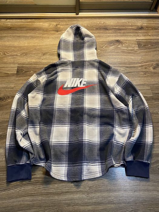 Nike supreme clearance flannel hoodie