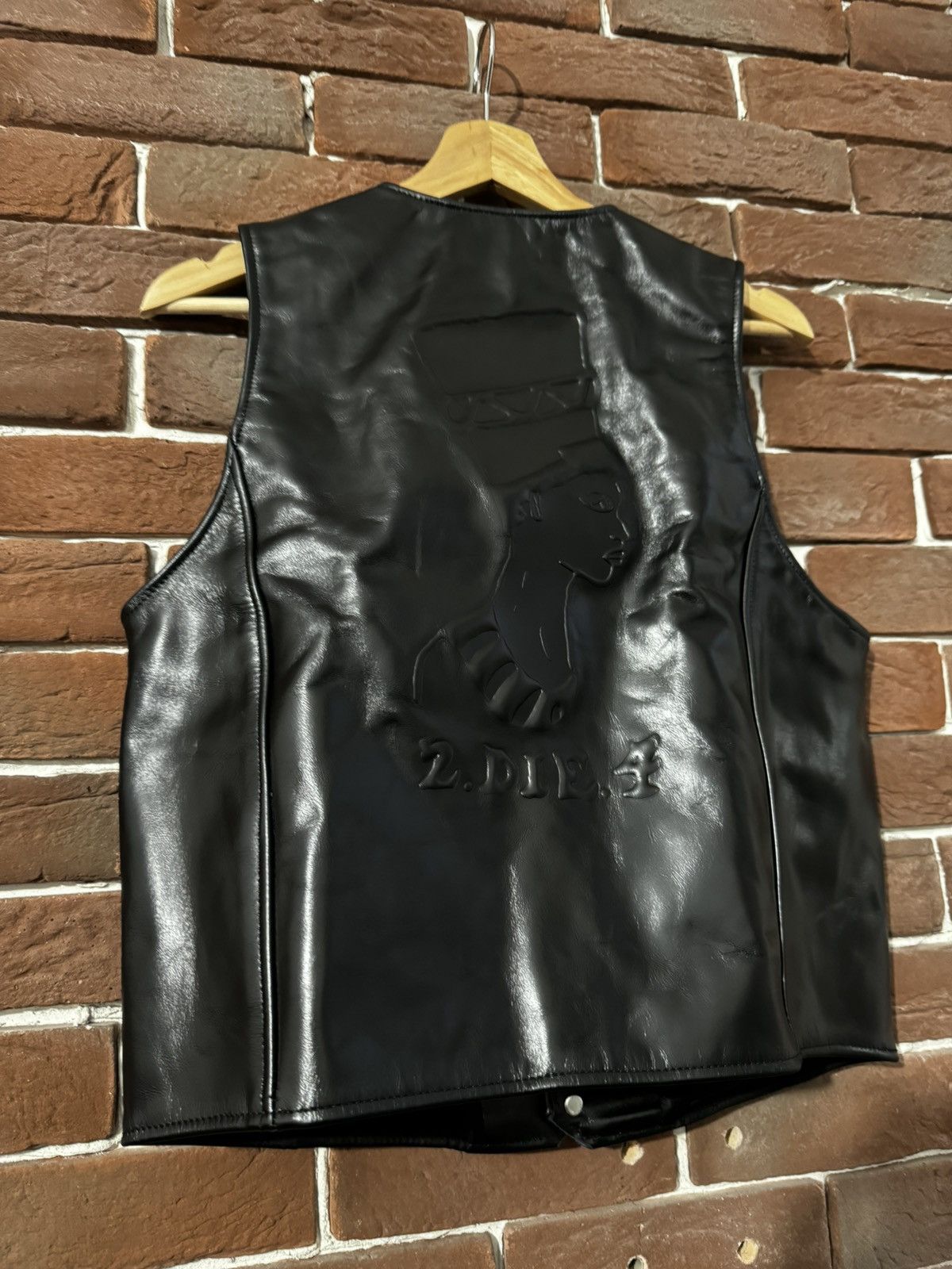 DENIM TEARS Our Legacy x Denim Tears 2Pac Cross Cow Leather Vest Grail S Size US S / EU 44-46 / 1 - 9 Thumbnail