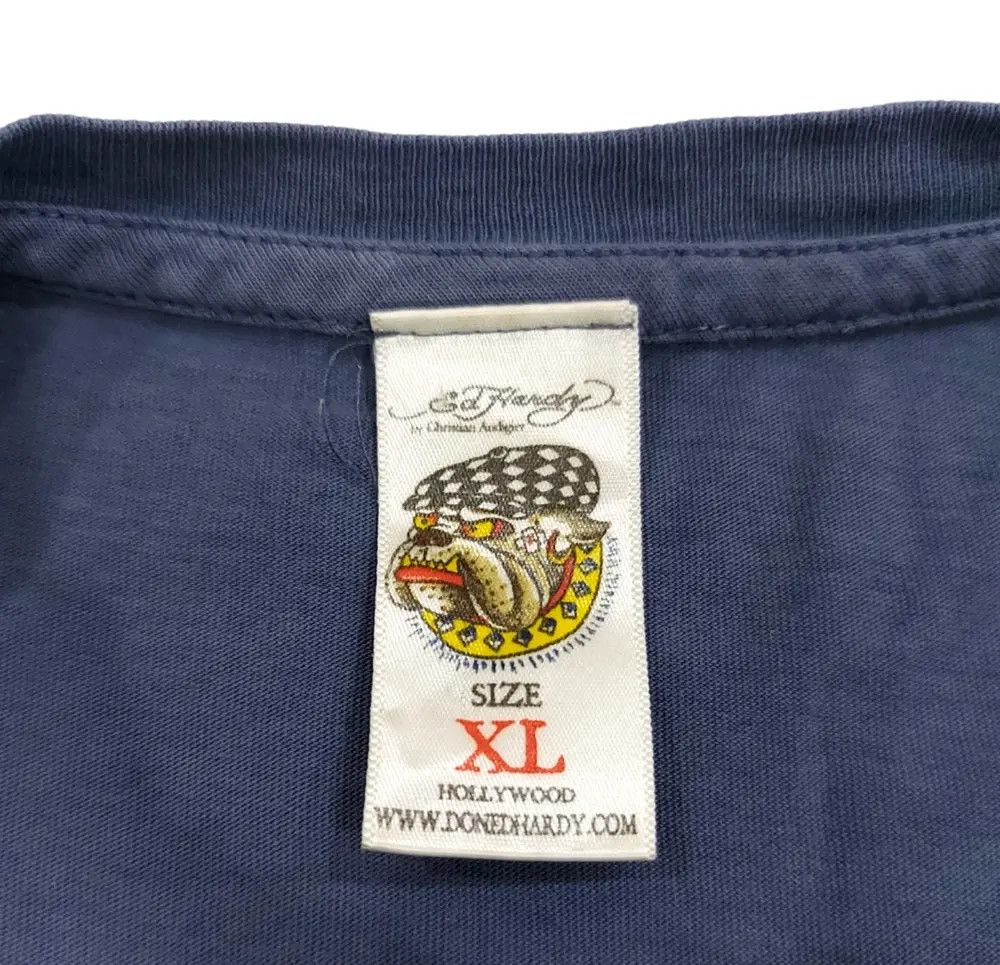 Affliction × Christian Audigier × Ed Hardy Y2K Christian Audigier Ed Hardy Distressed Tee Size US XL / EU 56 / 4 - 6 Thumbnail
