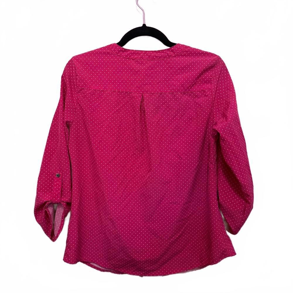 Designer Chic Polka Dot Blouse - Pink Size S / US 4 / IT 40 - 2 Thumbnail